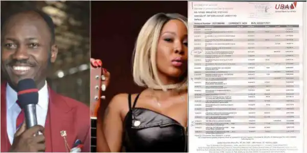 UBA Confirms Apostle Suleman Sent Money To Stephanie Otobo, Releases Photos